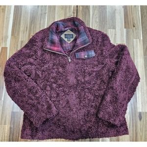 Womens Pendleton Full Zip Fleece Jacket Coat Size M MINT